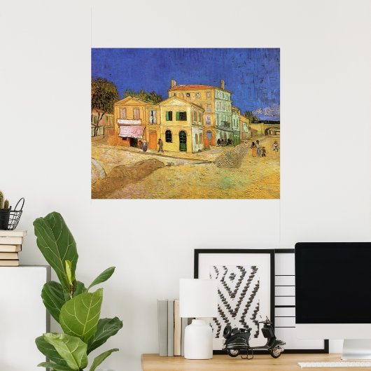 Vincent's House in Arles door Vincent van Gogh Poster (Thuiskantoor)