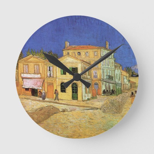 Vincent's House in Arles door Vincent van Gogh Ronde Klok (Voorkant)