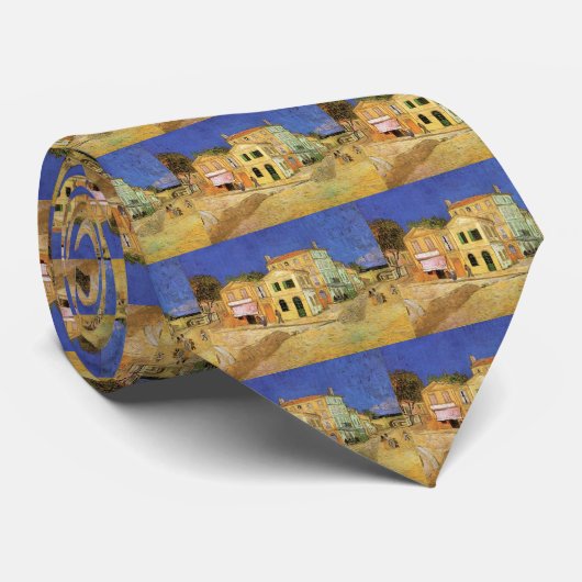 Vincent's House in Arles door Vincent van Gogh Stropdas (Opgerold)