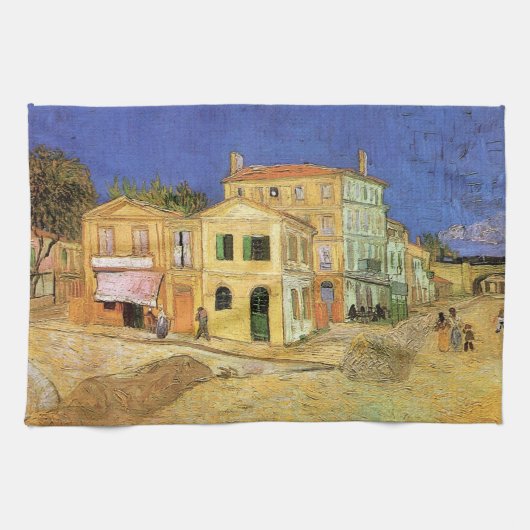 Vincent's House in Arles door Vincent van Gogh Theedoek (Horizontaal)