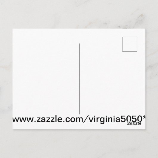 Vincent's slaapkamer briefkaart (Achterkant)