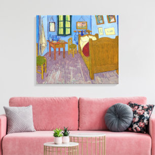 Vincent's slaapkamer in Arles Van Gogh Canvas Afdruk
