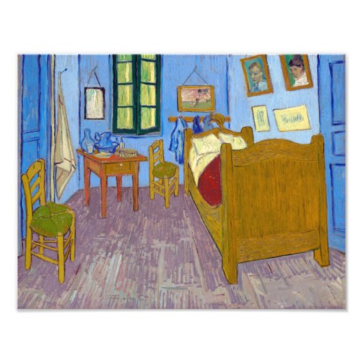 Vincent's Slaapkamer in Arles | Van Gogh | Foto Afdruk (Voorkant)