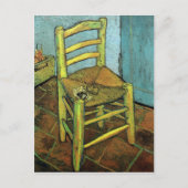Vincent's stoel en Zijne Pipe Van Gogh Fine Art Briefkaart (Voorkant)