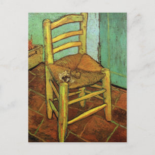 Vincent's stoel met zijn pijp van Vincent van Gogh Briefkaart