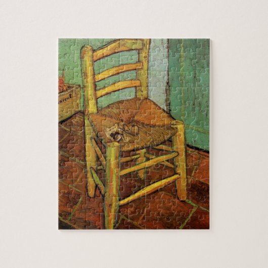 Vincent's stoel met zijn pijp van Vincent van Gogh Legpuzzel (Verticaal)