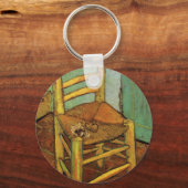 Vincent's stoel met zijn pijp van Vincent van Gogh Sleutelhanger (Voorkant)