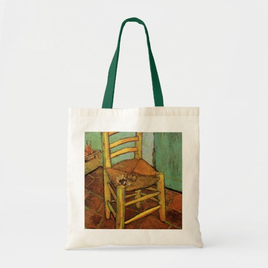 Vincent's stoel met zijn pijp van Vincent van Gogh Tote Bag (Voorkant)