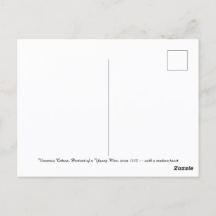 Vincenzo Catena, portret van een jong Man Briefkaart