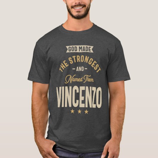 Vincenzo Persoonlijke naam T-shirt (Voorkant)