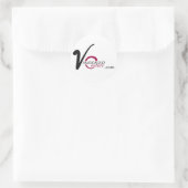 vincenzocouture.com ronde sticker (Tas)