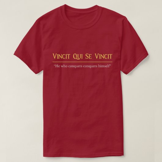 Vincet Qui Se Vincet T-shirt (Design voorkant)