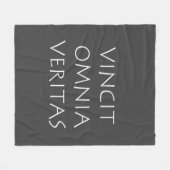 Vincit omnia veritas fleece deken (Voorkant (Horizontaal))