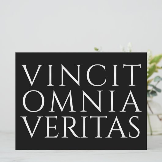 VINCIT OMNIA VERITAS - Licht (Staand voorkant)