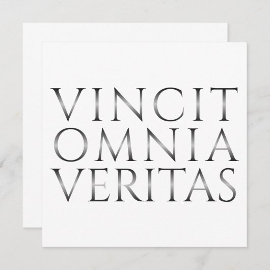 VINCIT OMNIA VERITAS - Licht (Voorkant / Achterkant)