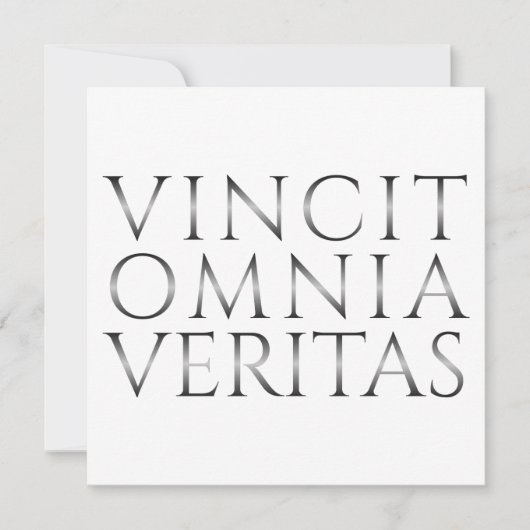 VINCIT OMNIA VERITAS - Licht (Voorkant)