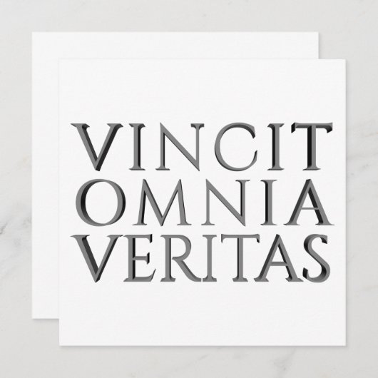 VINCIT OMNIA VERITAS - Licht (Voorkant / Achterkant)