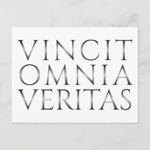 VINCIT OMNIA VERITAS - Licht Feestdagenkaart