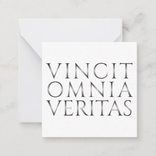 VINCIT OMNIA VERITAS - Licht Notitiekaartje