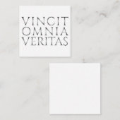 VINCIT OMNIA VERITAS - Licht Notitiekaartje (Voorkant / Achterkant)