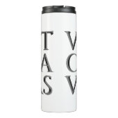 VINCIT OMNIA VERITAS - Licht Thermisch Bekerglas Thermosbeker (Achterkant)