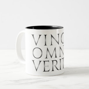 VINCIT OMNIA VERITAS - Licht Tweekleurige Koffiemok