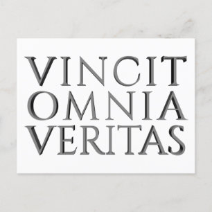 VINCIT OMNIA VERITAS - Light Holiday Briefkaart