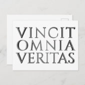 VINCIT OMNIA VERITAS - Light Holiday Briefkaart (Voorkant / Achterkant)