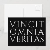 VINCIT OMNIA VERITAS - Light Holiday Briefkaart (Voorkant / Achterkant)