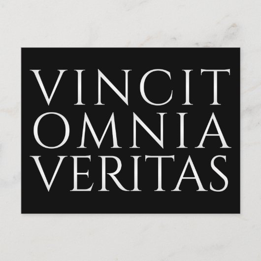 VINCIT OMNIA VERITAS - Light Holiday Briefkaart (Voorkant)