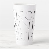 VINCIT OMNIA VERITAS - Light Latte Mok (Voorkant)
