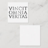 VINCIT OMNIA VERITAS - Light Note Kaart Notitiekaartje (Voorkant / Achterkant)