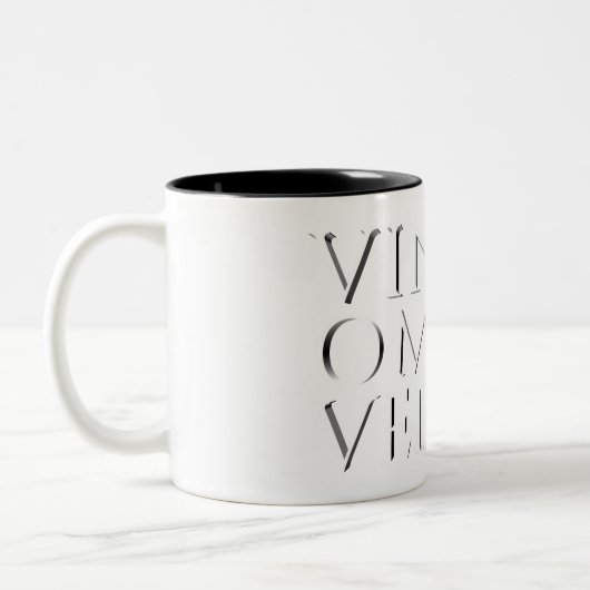 VINCIT OMNIA VERITAS - Light Two-Tone Coffee Mok (Links)