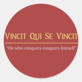 Vincit Qui Se Vincit Latijnse zin Stickers