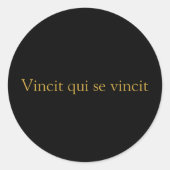 Vincit qui se vincit Sticker (Voorkant)