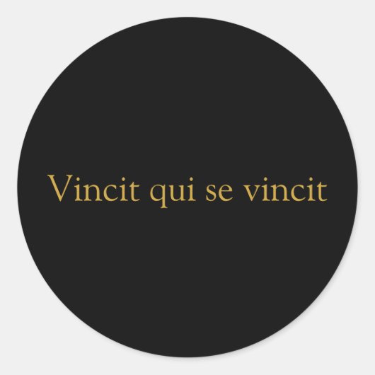 Vincit qui se vincit Sticker (Voorkant)