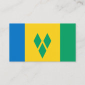 Vincy Vlag, Vlag van Saint Vincent & de Grenadines Visitekaartje (Voorkant)