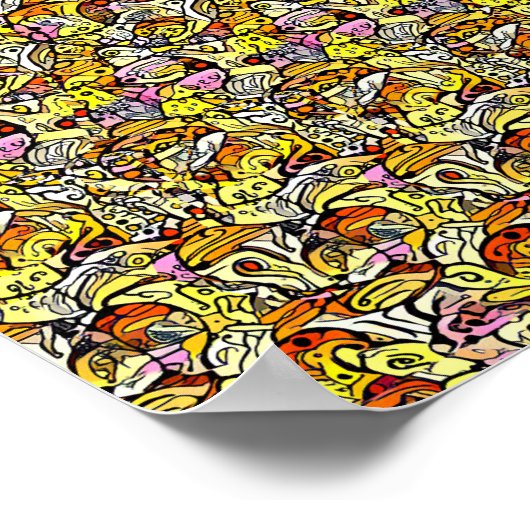 Vind 5 verschillen - Verborgen 3D-afdrukken Poster (Hoek)