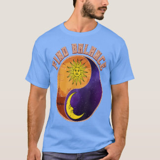 Vind Balance Yin Yang T-shirt Positief Vibes Yoga
