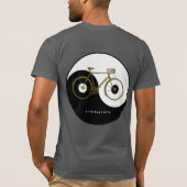 VIND BALANS _ yin yang fiets T-shirt (Achterkant)