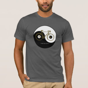 VIND BALANS yin yang Fiets T-shirt