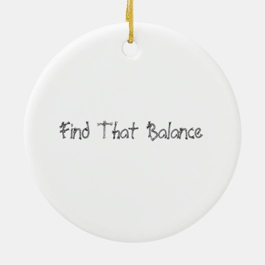 Vind dat evenwicht keramisch ornament (Achterkant)