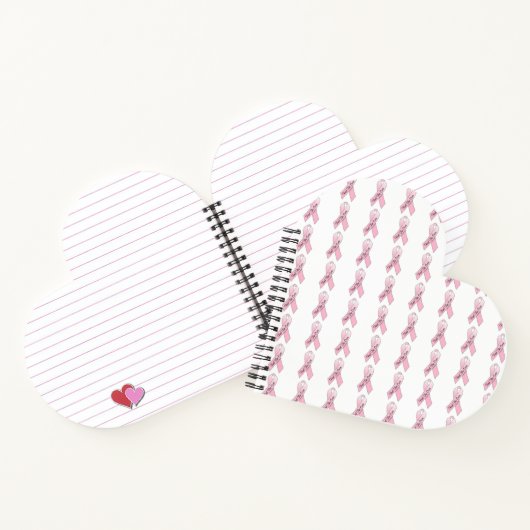 Vind de Cure Pink Ribbon Notitieboek (Binnen)