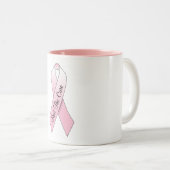 Vind de Cure Pink Ribbon Tweekleurige Koffiemok (Voorkant rechts)