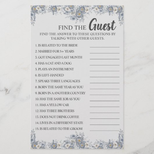 Vind de Game Kaart van het Game Vrijgezellenfeest (Voorkant)