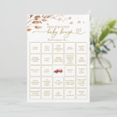 Vind de gast Baby bingo spel Kaart (Staand voorkant)