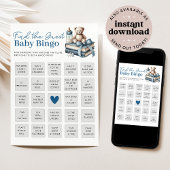 Vind de Gast Baby shower Bingo Game Kaart