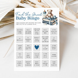 Vind de Gast Baby shower Bingo Game Kaart