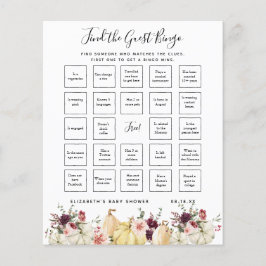 Vind de gast bingo | Baby Shower Spel
