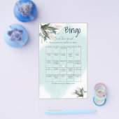 Vind de Gast Bingo Bruidsfeest Spelkaart Flyer (Enkel)